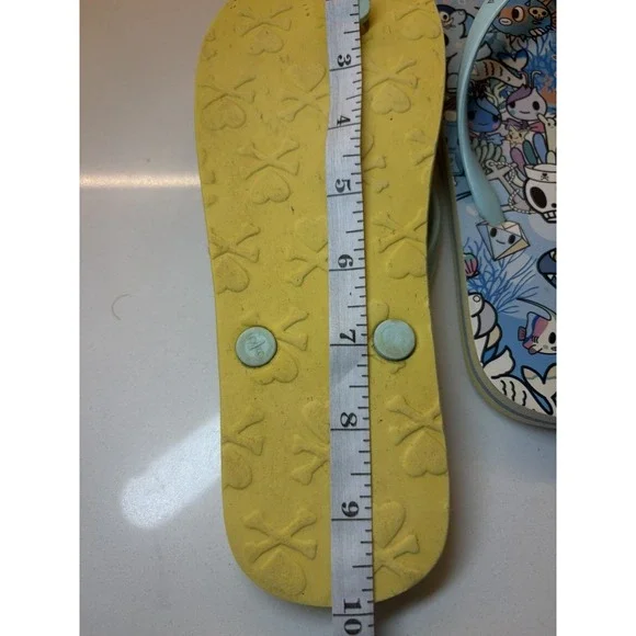 Tokidoki Simone Legno Designed Flip Flop Sandals size 5/6 - Picture 4 of 9